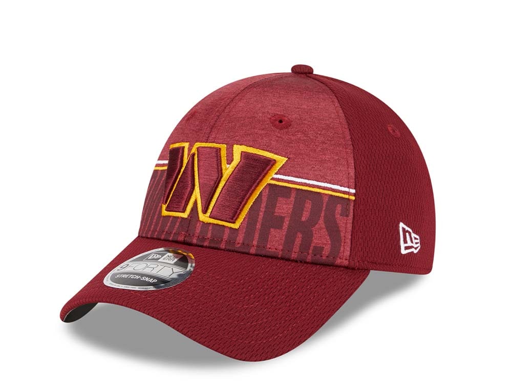 New Era Washington Commanders NFL Training Camp 23 9Forty Stretch Snapback Gorra