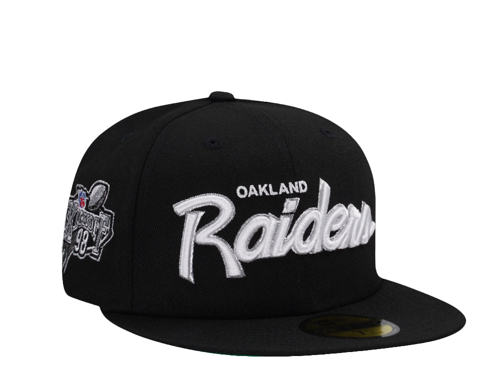 New Era Oakland Raiders 98 Kick Off Black Prime Edition 59Fifty Fitted Gorra