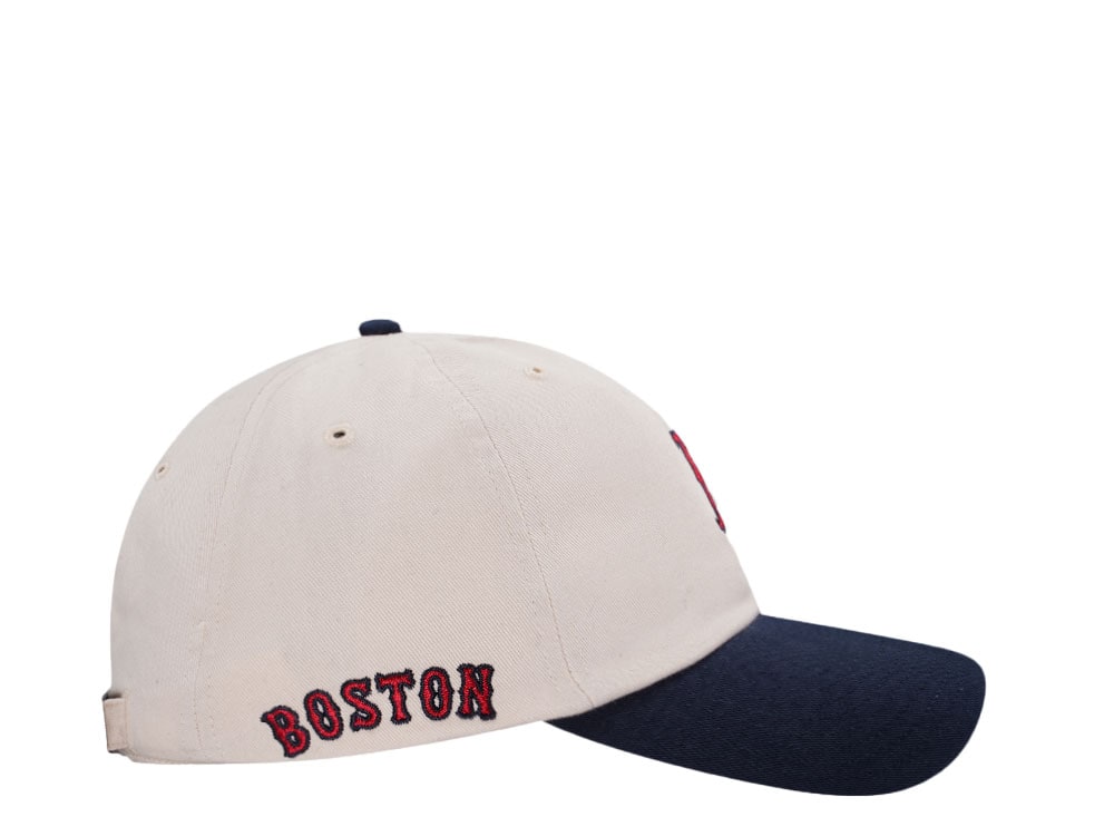 47Brand Boston Red Sox Natural Base Runner Clean up Snapback Gorra