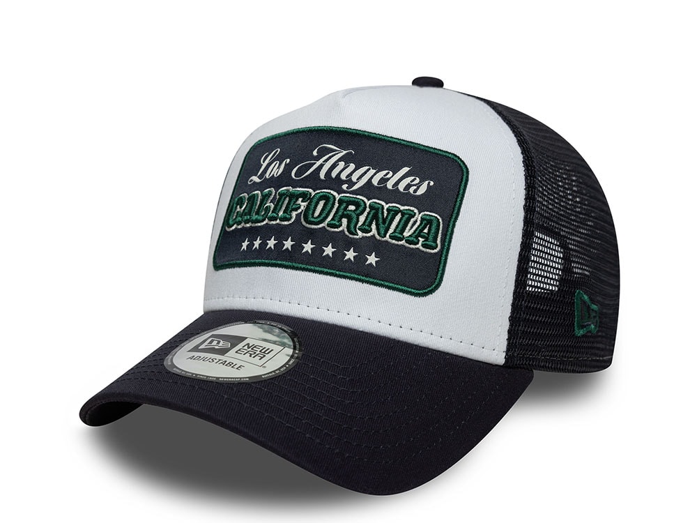 New Era Los Angeles California Patch 9Forty A Frame Trucker Snapback Gorra