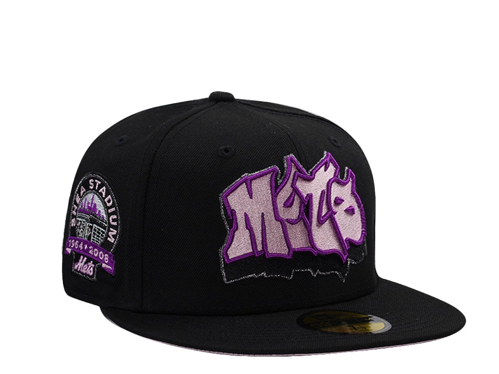 New Era New York Mets Shea Stadium Pink Black Prime Edition 59Fifty Fitted Gorra
