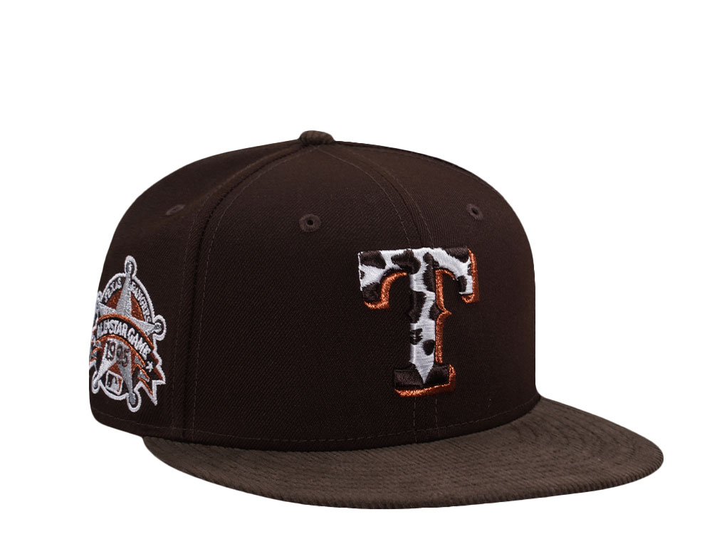 New Era Texas Rangers All Star Game 1995 Cow Cord Two Tone Edition 59Fifty Fitted Gorra