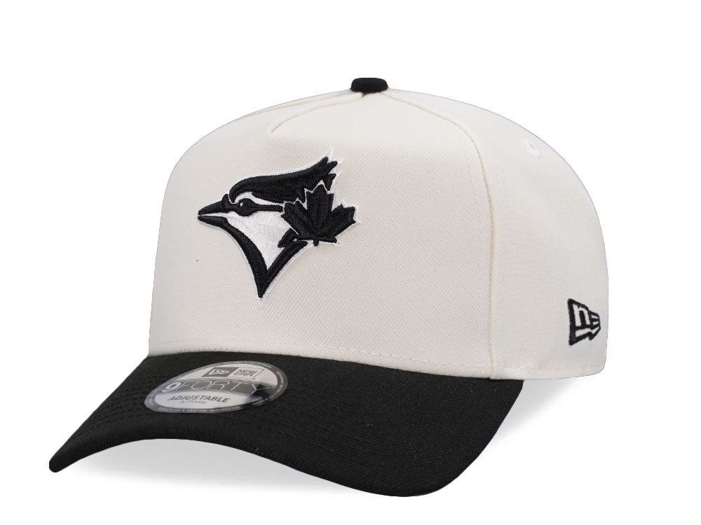 New Era Toronto Blue Jays Chrome Black Two Tone Edition 9Forty A Frame Snapback Gorra