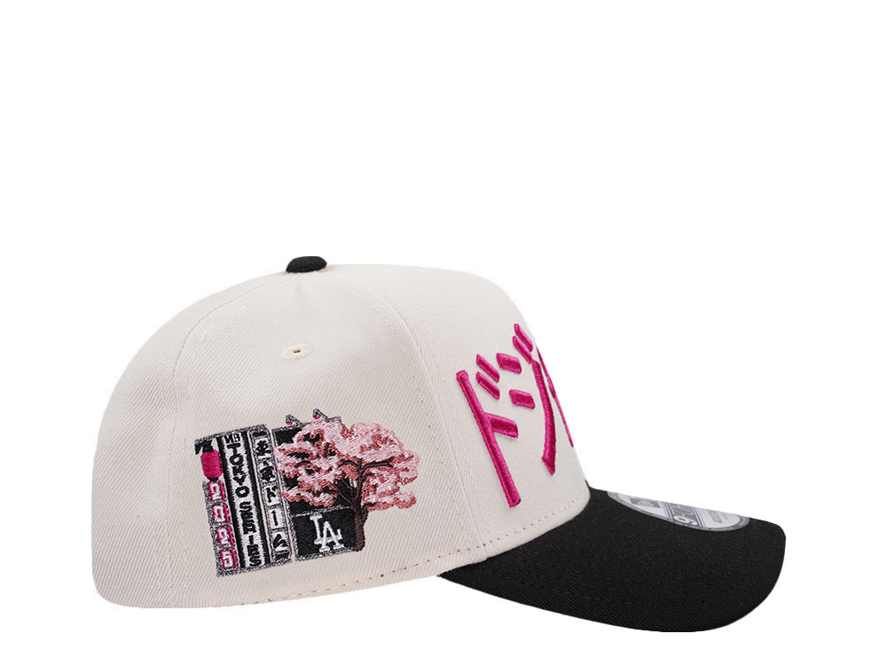 New Era Los Angeles Dodgers Tokyo Series 2025 Light Cream Two Tone Edition 9Forty A Frame Snapback Gorra