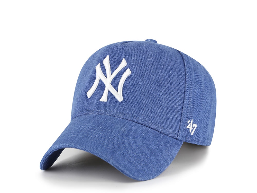 47Brand New York Yankees Timber Blue Denim Edition MVP Snapback Gorra