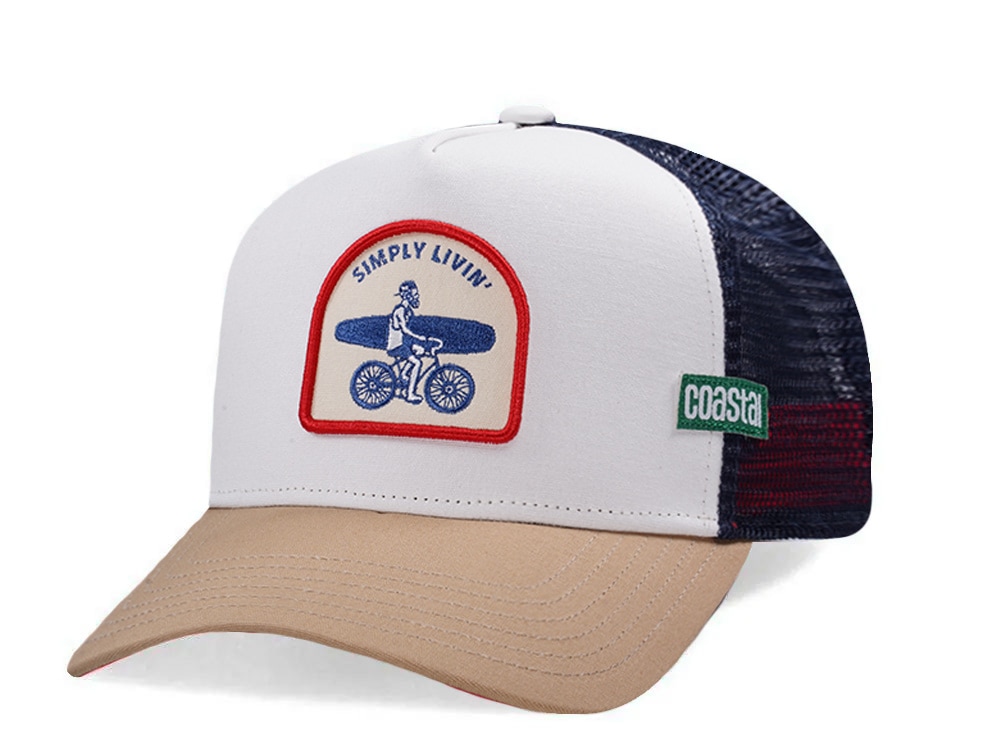 Djinns HFT Simply Livin White Coastal Edition Trucker Snapback Gorra