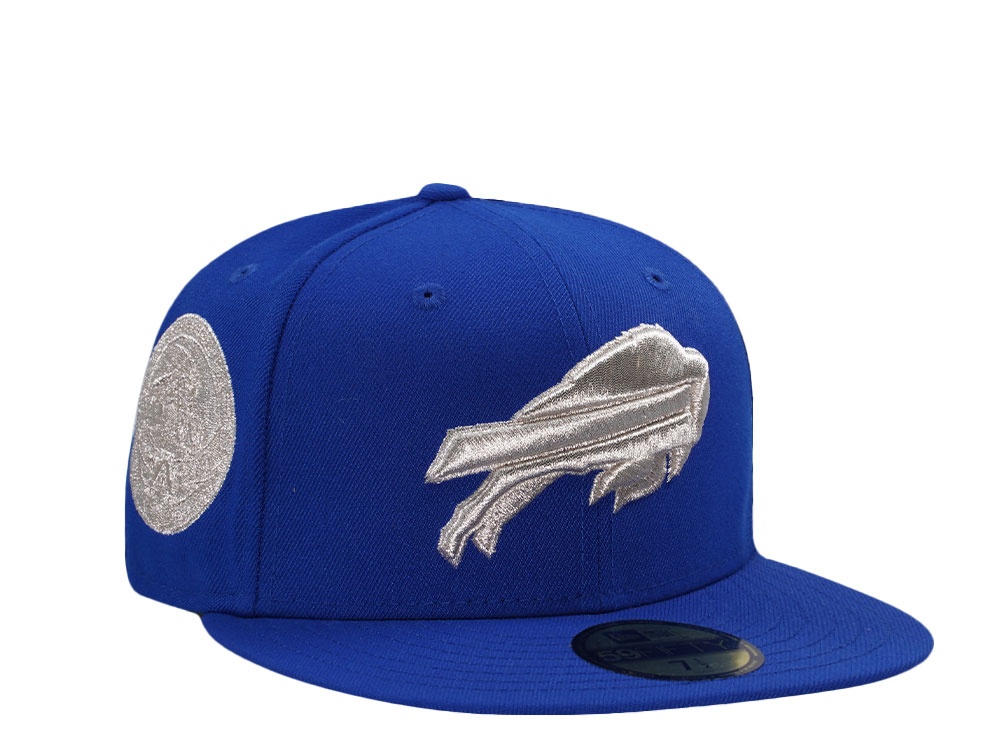 New Era Buffalo Bills Metallic Silver Blue Prime Edition 59Fifty Fitted Gorra