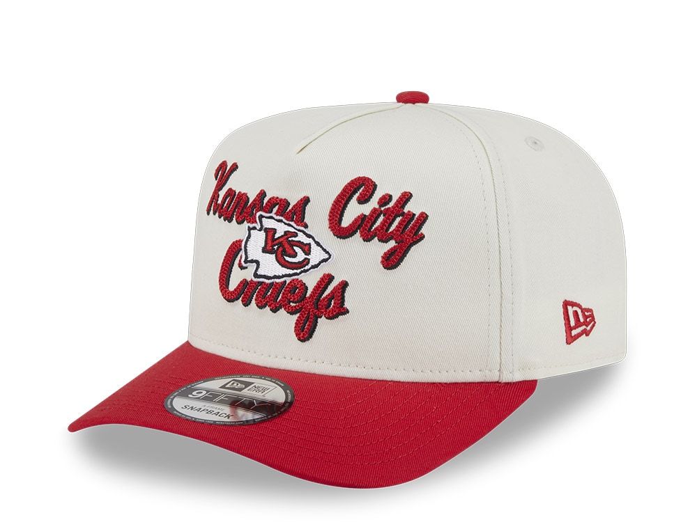 New Era Kansas City Chiefs Chainstitch 9Fifty A Frame Snapback Gorra