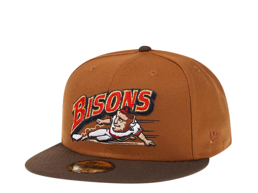 New Era Buffalo Bisons Bourbon and Suede Edition 59Fifty Fitted Gorra