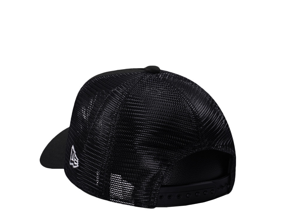 New Era Chicago White Sox Micro Logo Black Edition 9Forty A Frame Trucker Snapback Gorra