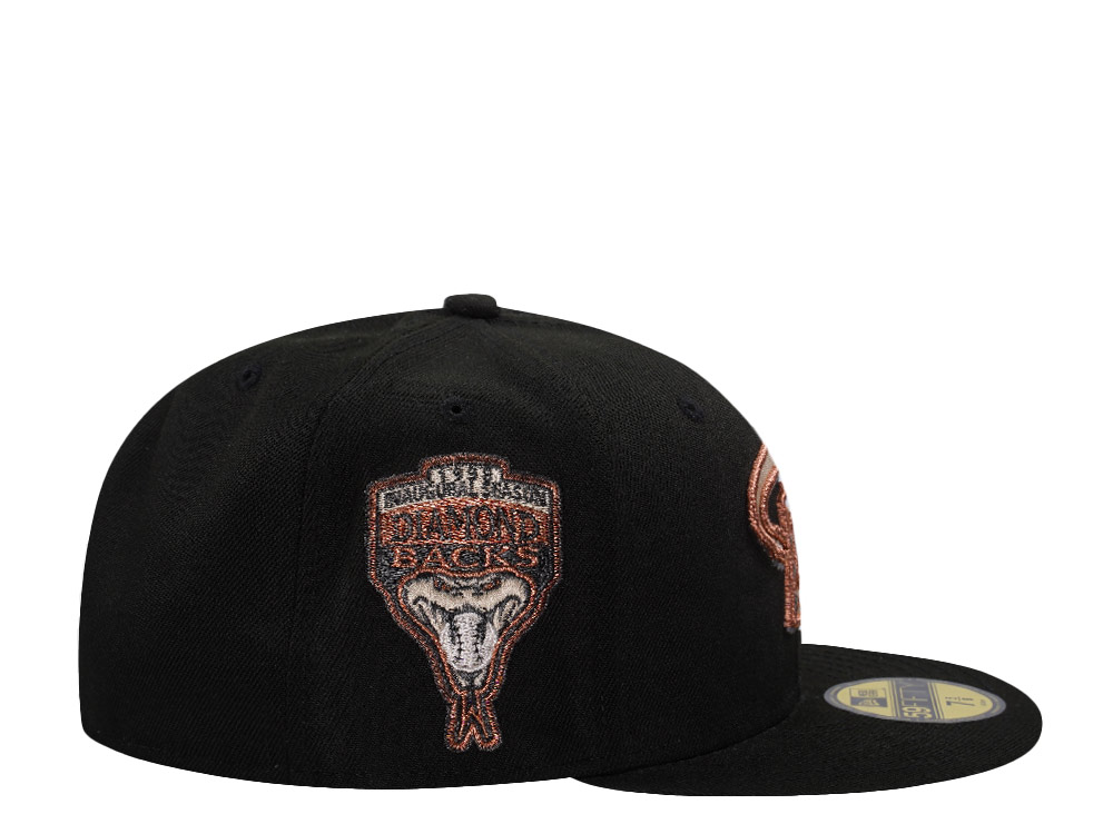 New Era Arizona Diamondbacks Inaugural Season 1998 Black Prime Edition 59Fifty Fitted Gorra