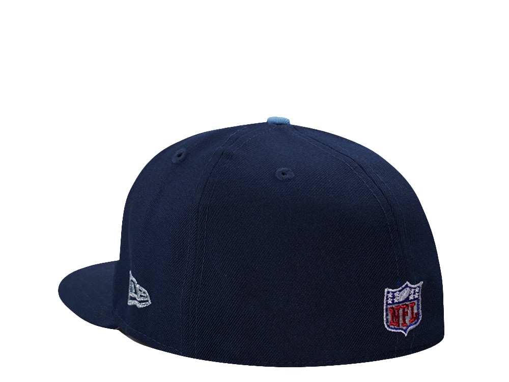New Era Tennessee Titans 10th Anniversary Ocean Blue Prime Edition 59Fifty Fitted Gorra