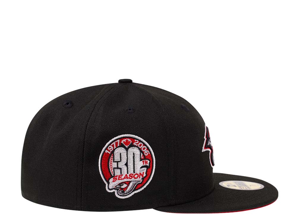 New Era Toronto Blue Jays 30th Season Black and Red Edition 59Fifty Fitted Gorra