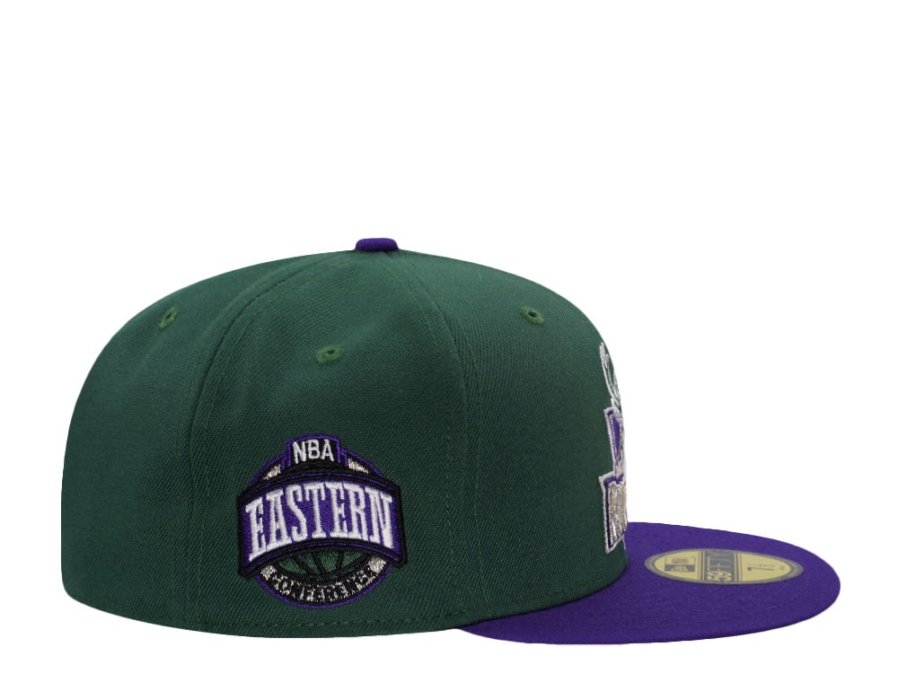 New Era Milwaukee Bucks Eastern Conference Green Two Tone Edition 59Fifty Fitted Gorra