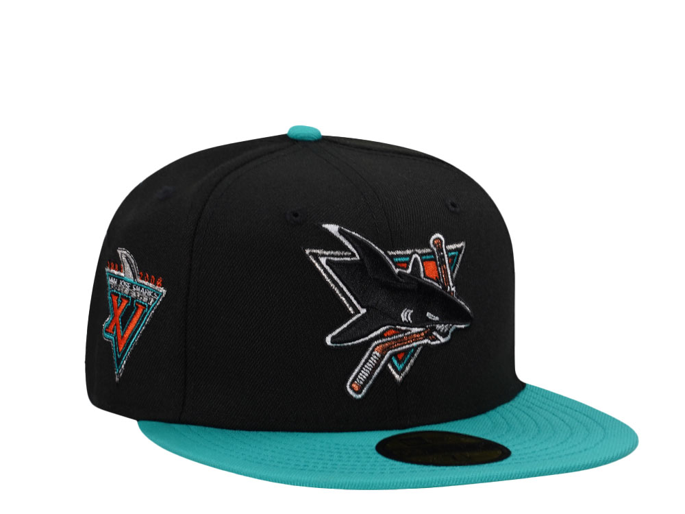 New Era San Jose Sharks 15th Season Throwback Two Tone Edition 59Fifty Fitted Gorra