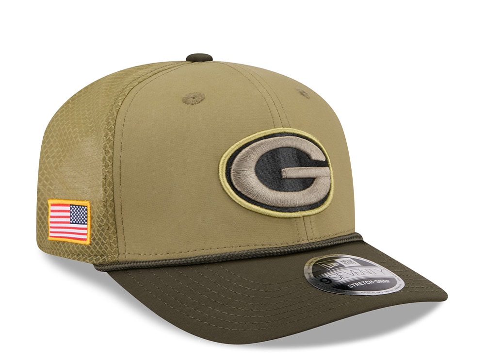 New Era Green Bay Packers Salute To Service 2025 9Seventy Snapback Gorra