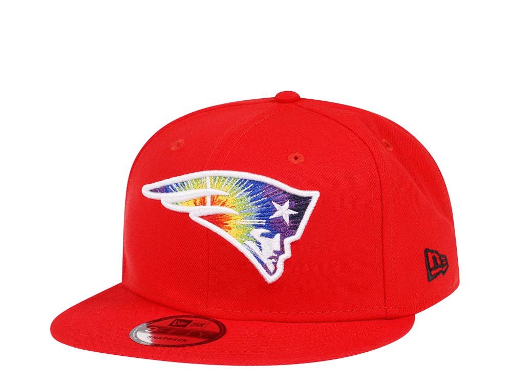 New Era New England Patriots Tie-Dye Red Edition 9Fifty Snapback Gorra