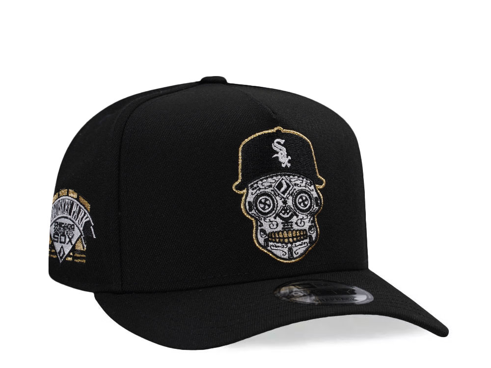 New Era Chicago White Sox Skull Black Prime Edition 9Fifty A Frame Snapback Gorra