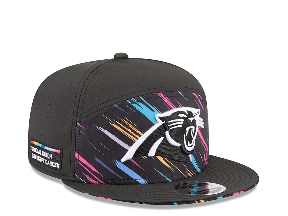 New Era Carolina Panthers Crucial Catch 2026 Black Edition 9Fifty Split Panel Snapback Gorra