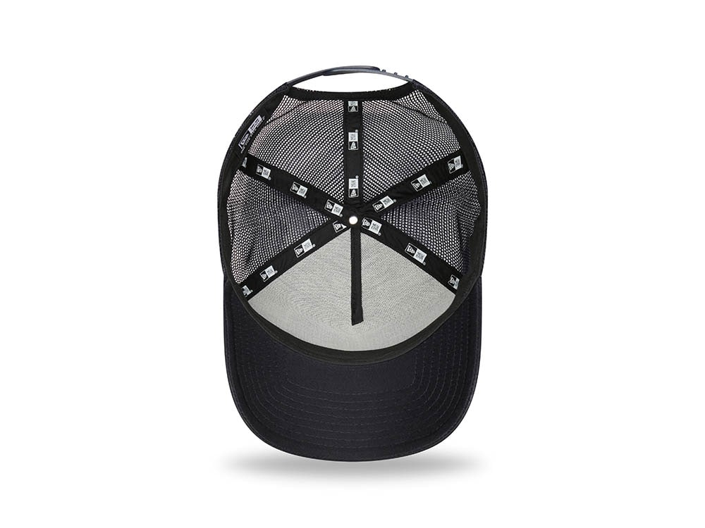 New Era Washington Postcard Navy A Frame Trucker Snapback Gorra