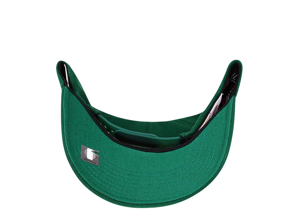 Mitchell & Ness Boston Celtics Team Ground Red Line Solid Flex Snapback Gorra