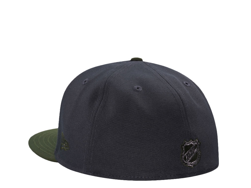 New Era Anaheim Ducks 25th Anniversary Hunter Green Two Tone Edition 59Fifty Fitted Gorra
