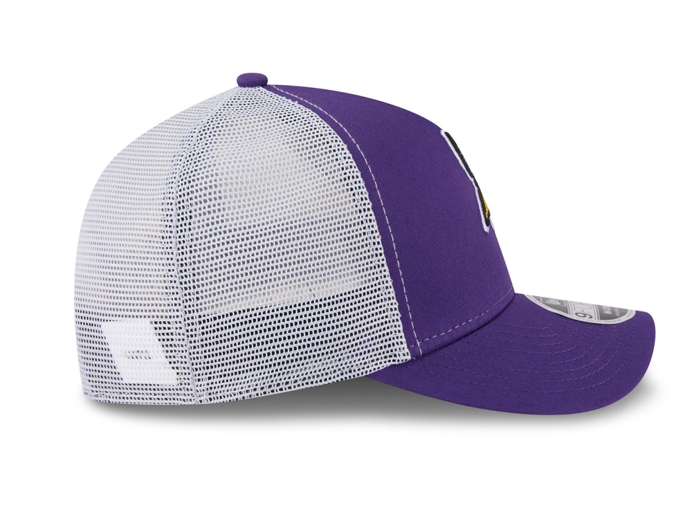 New Era Minnesota Vikings Official Team Color Edition 9Forty M Crown A Frame Trucker Snapback Gorra