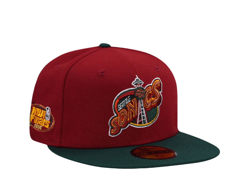 New Era Seattle Supersonics NBA Finals 1996 Red Two Tone Edition 59Fifty Fitted Gorra