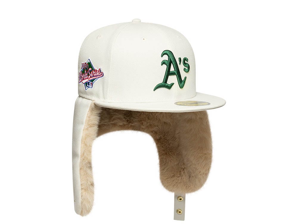 New Era Oakland Athletics World Series 1989 Ivory Prime Edition 59Fifty Dogear Fitted Gorra