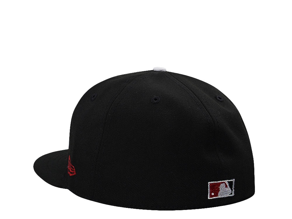 New Era Anaheim Angels 50th Anniversary Black Prime Edition 59Fifty Fitted Gorra