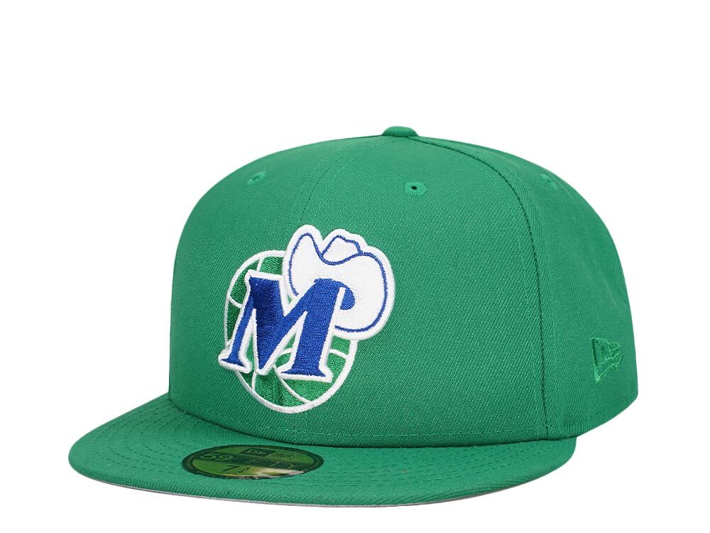New Era Dallas Mavericks Hardwood Classic Green Edition 59Fifty Fitted Gorra