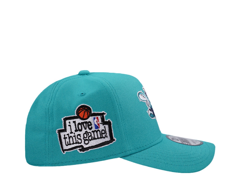 New Era Charlotte Hornets Love this Game Teal Prime Edition 9Forty A Frame Snapback Gorra