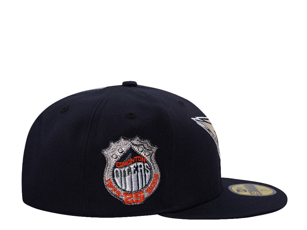New Era Edmonton Oilers 25th Anniversary Navy Prime Edition 59Fifty Fitted Gorra