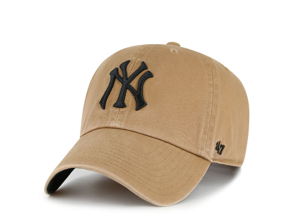 47Brand New York Yankees Camel Ballpark Clean up Strapback Gorra