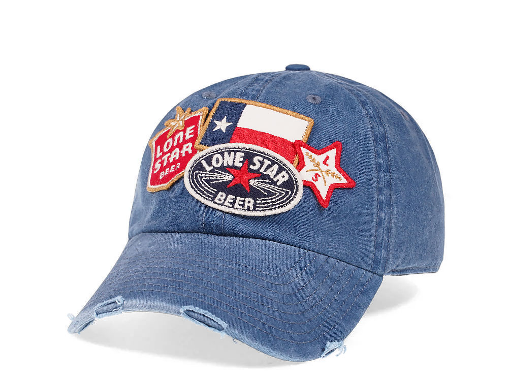 American Needle Lone Star Beer Blue Vintage Casual Strapback Gorra
