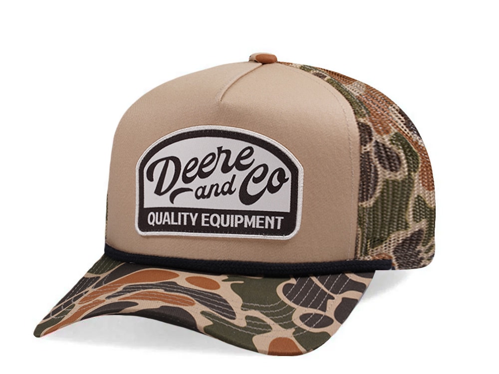 John Deere Vintage Camo Trucker Snapback Gorra