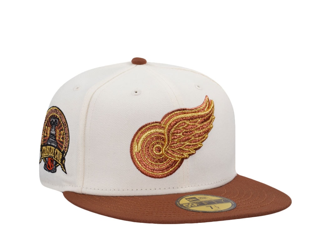 New Era Detroit Red Wings Stanley Cup 2002 Chrome Two Tone Edition 59Fifty Fitted Gorra