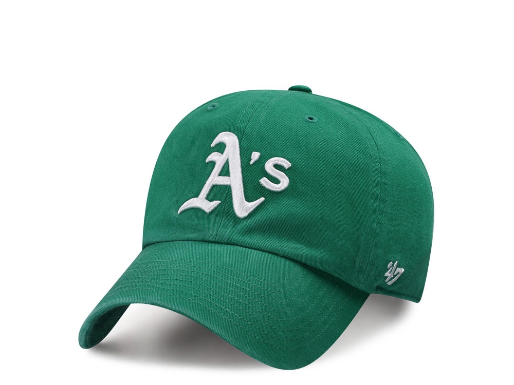 47Brand Oakland Athletics Green Clean up Strapback Gorra