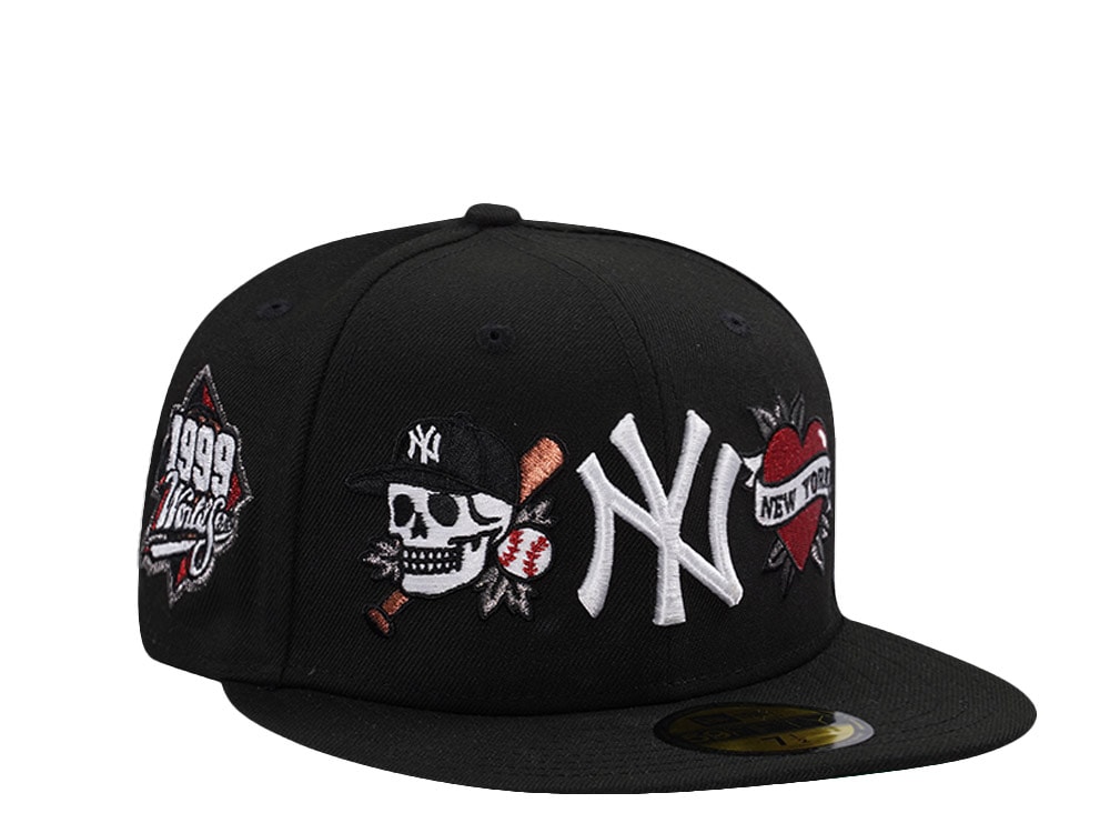 New Era New York Yankees World Series 1999 Tattoo Black Prime Edition 59Fifty Fitted Gorra