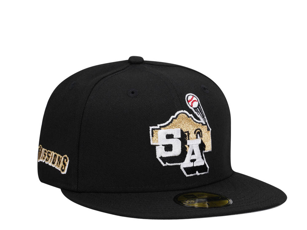 New Era San Antonio Missions Classic Black Edition 59Fifty Fitted Gorra