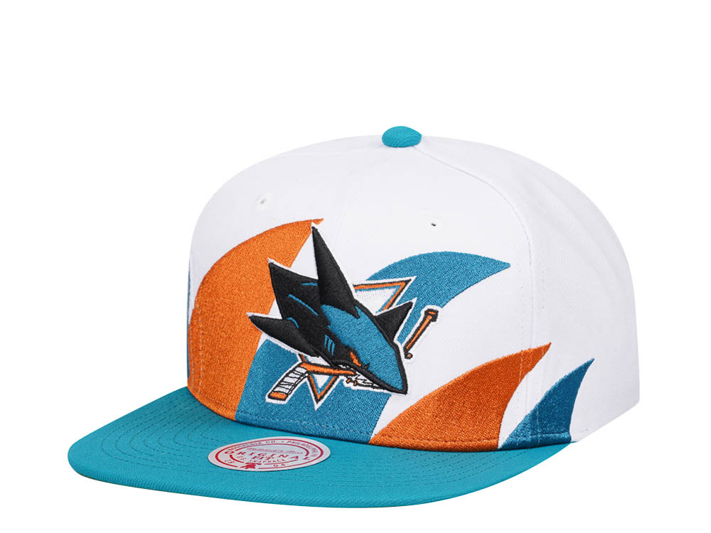 Mitchell & Ness San Jose Sharks Vintage Sharktooth Snapback Gorra