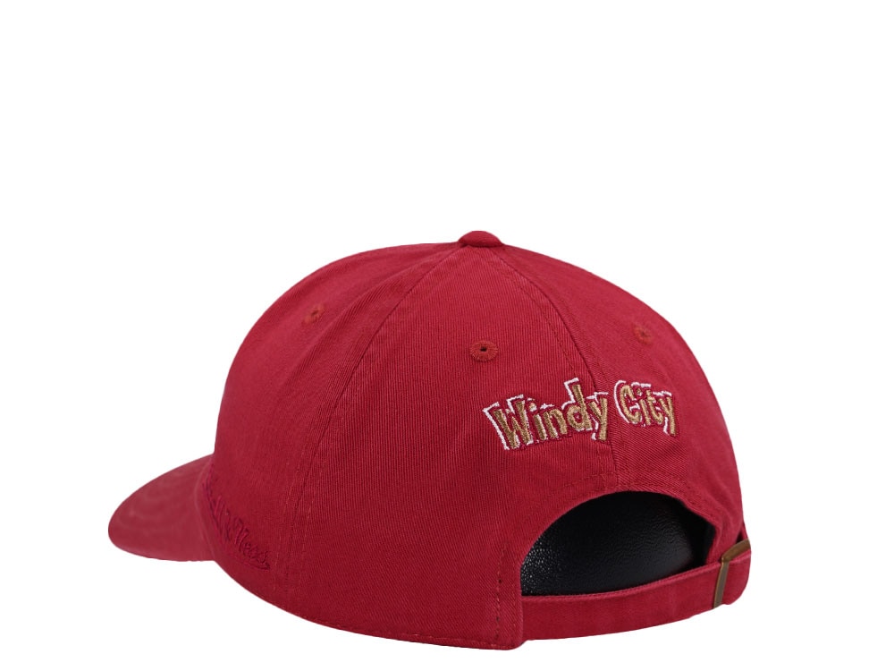 Mitchell & Ness Atlanta Hawks Golden Hour Glaze Red Dadhat Strapback Gorra