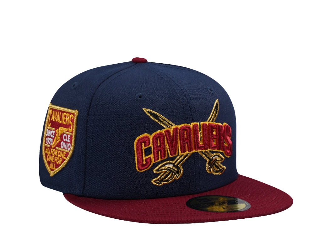 New Era Cleveland Cavaliers Inaugural Season 1970 Navy Two Tone Edition 59Fifty Fitted Gorra