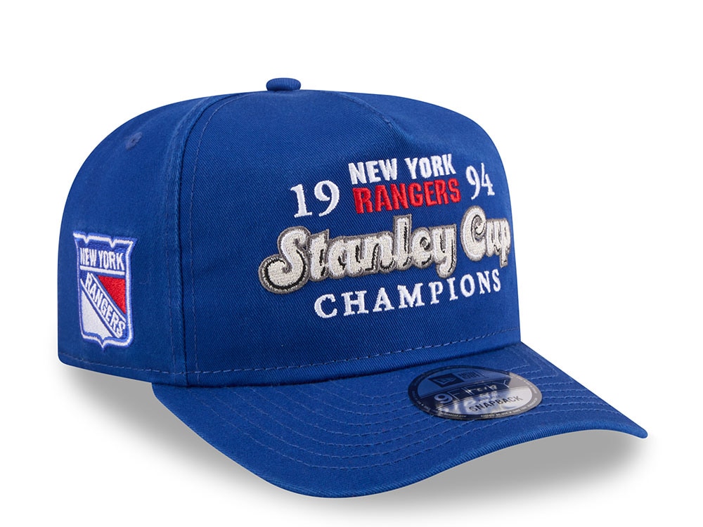 New Era New York Rangers Stanley Cup Champions 1994 Historic Blue Edition 9Fifty A Frame Snapback Gorra