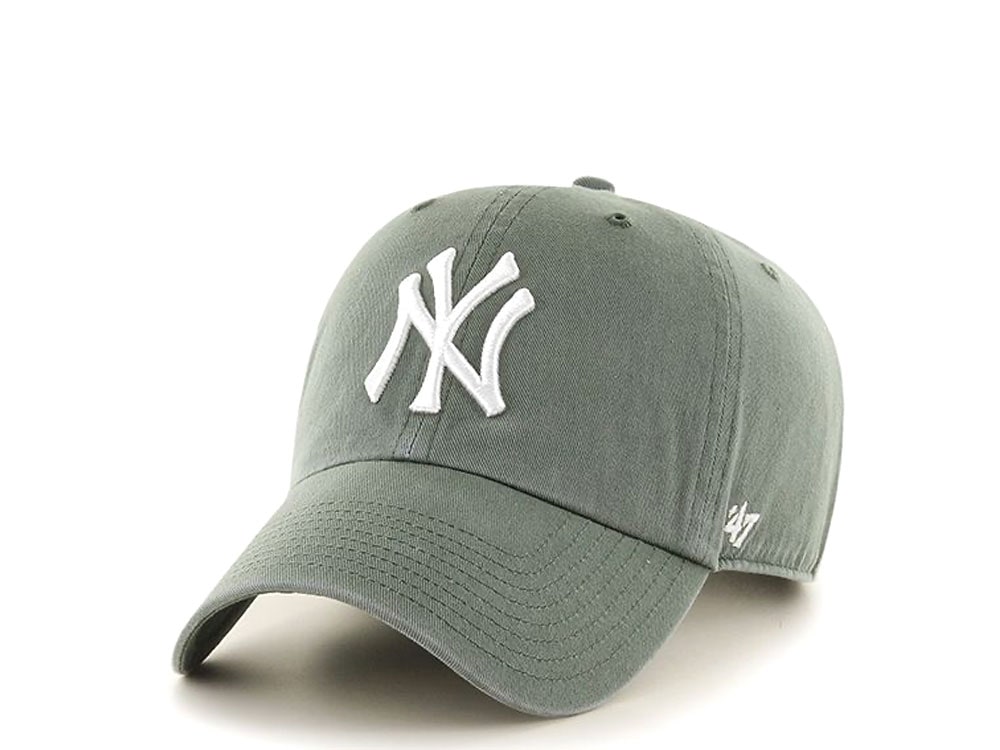 47Brand New York Yankees Clean Up Olive Strapback Gorra