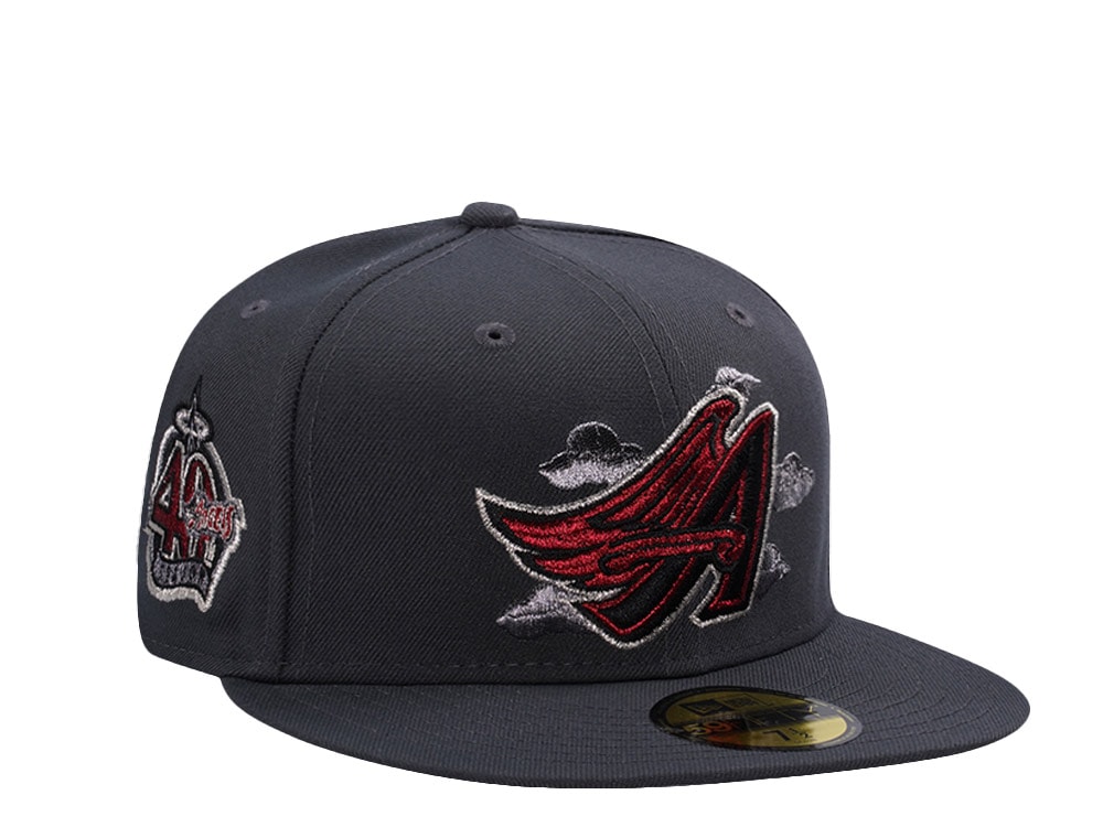 New Era Anaheim Angels 40th Anniversary Dark Gray Prime Edition 59Fifty Fitted Gorra