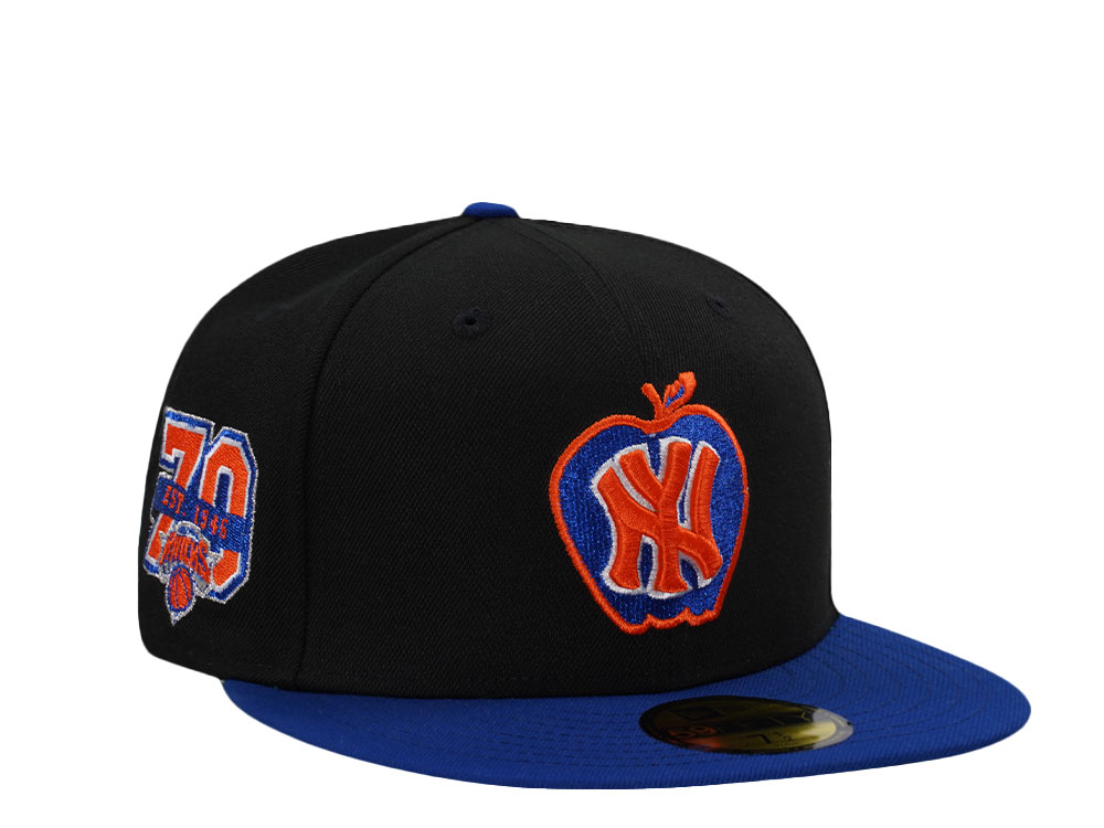 New Era New York Knicks 70th Anniversary Black Two Tone Edition 59Fifty Fitted Gorra