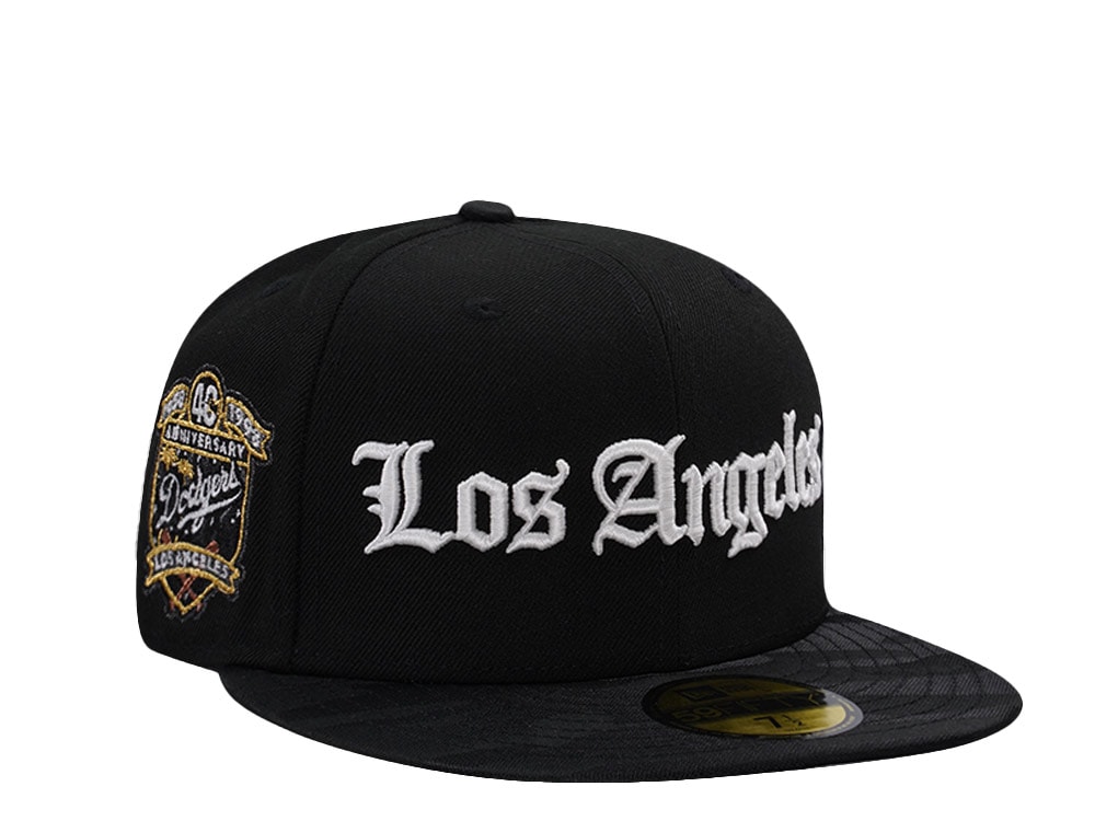 New Era Los Angeles Dodgers 40th Anniversary Black Two Tone Edition 59Fifty Fitted Gorra
