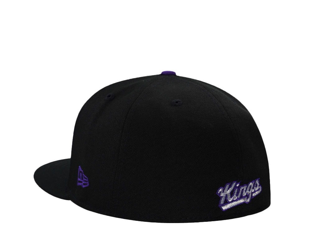 New Era Sacramento Kings 25th Anniversary Black Prime Edition 59Fifty Fitted Gorra