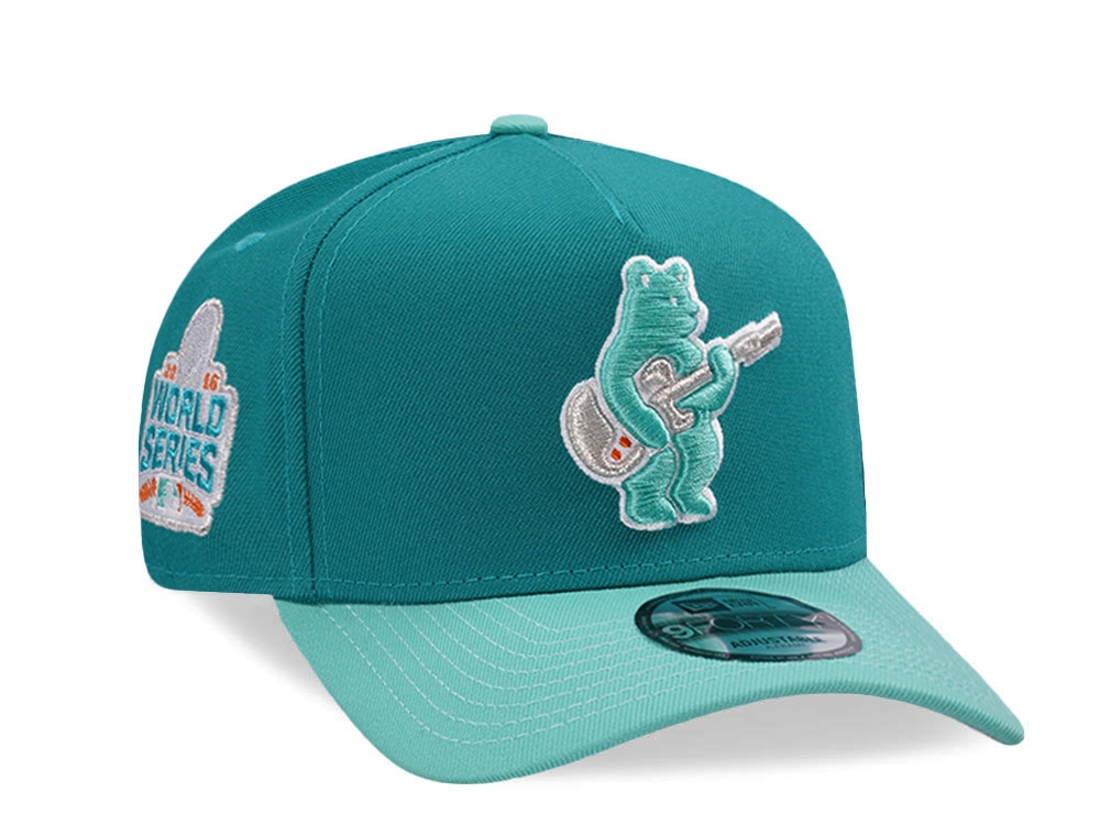 New Era Chicago Cubs World Series 2016 Mint Two Tone Edition 9Forty A Frame Snapback Gorra